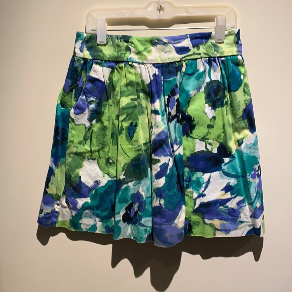 Paper Doll Girls sz 12 floral print pleated skirt